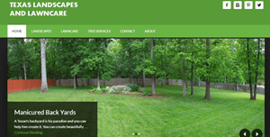 landscapes lawncare homepage